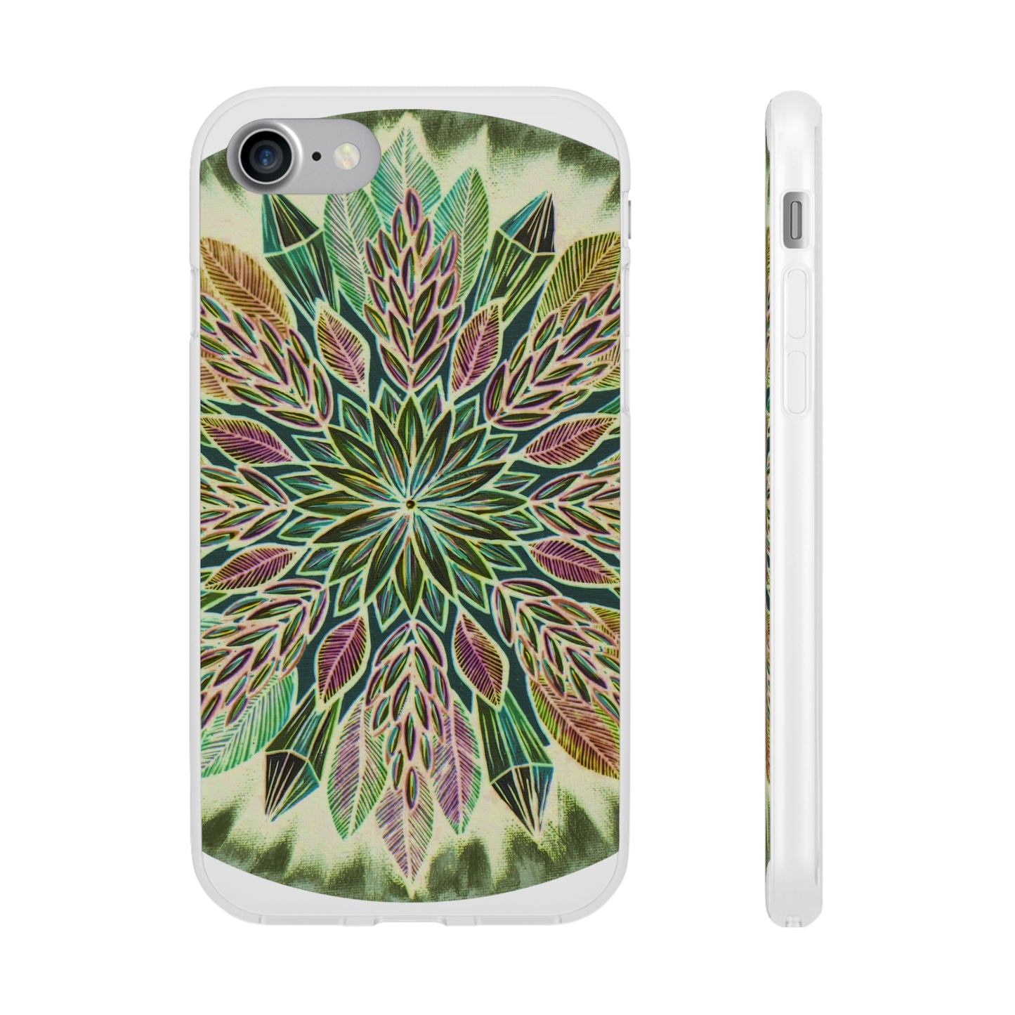 "Krystalhoja Verde" Art Phone Armor (slim-fit) - Blue Flame Array iPhone 7 Phone Case