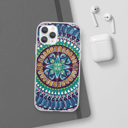 "AquilazurA Kryst'dala" Art Phone Armor (slim-fit) - Blue Flame Array Phone Case