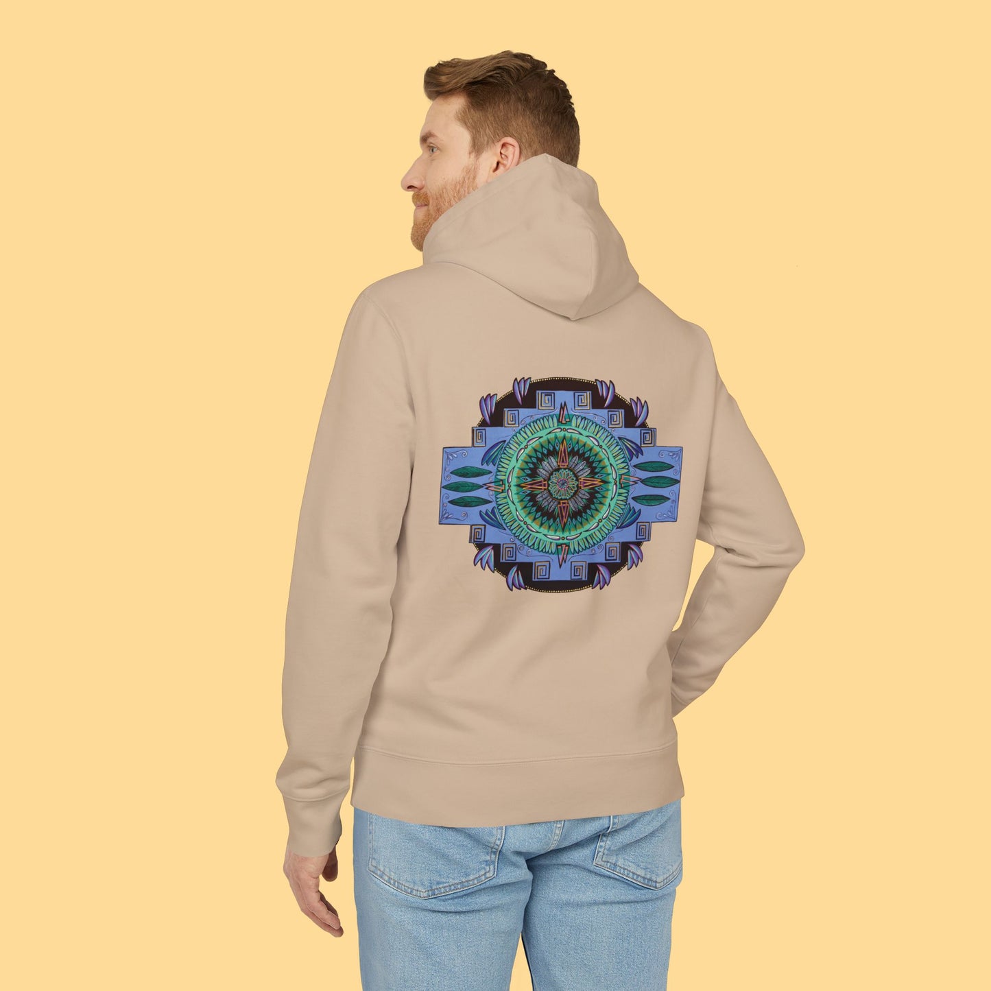 "Plumachakana" Organic Cruiser Hoodie (Font&Back Print)