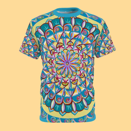 "Almandalayana" Lords & Ladies All-Over-Print Tee - Blue Flame Array All Over Prints