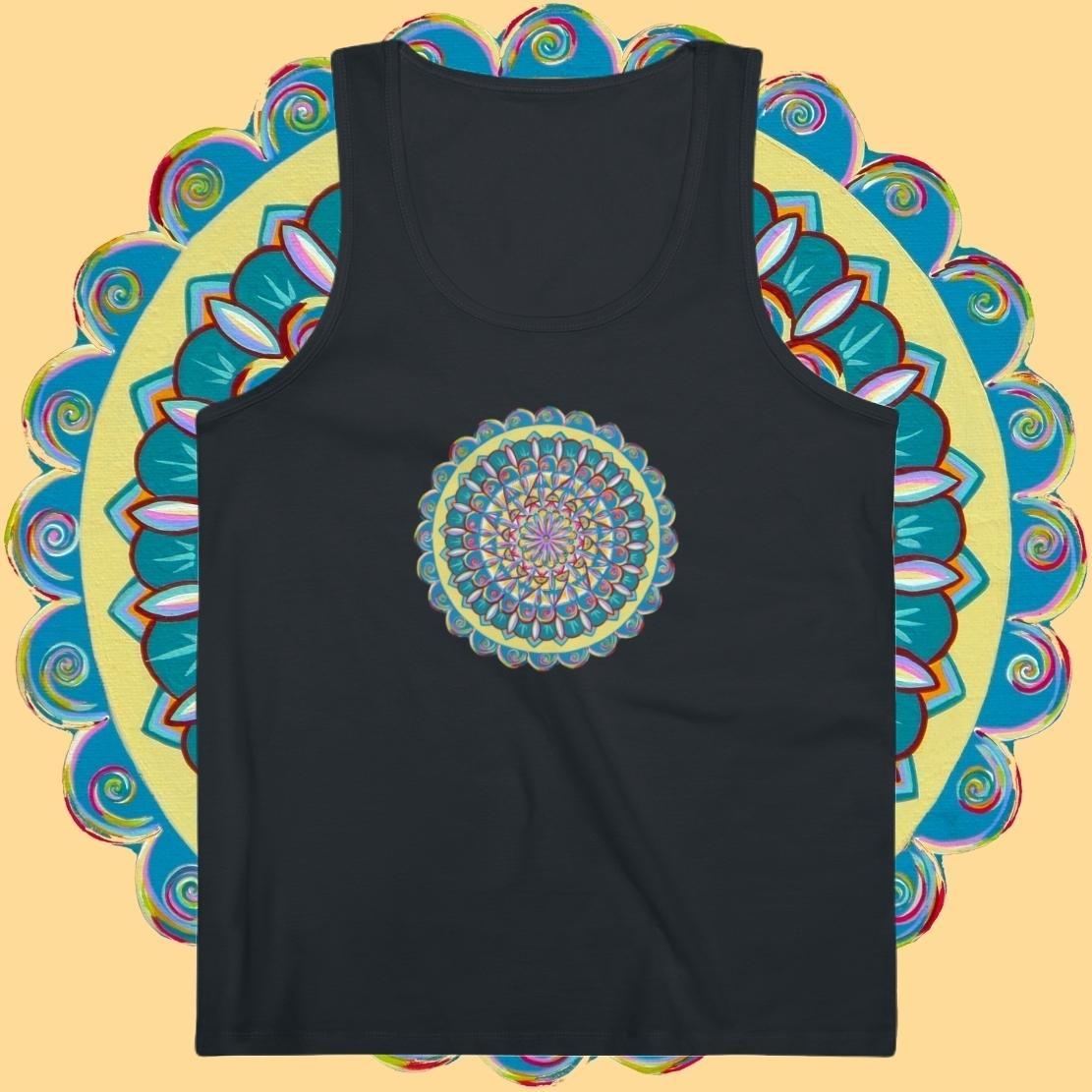 "Almandalayana" Lords Organic Tank Top - Blue Flame Array Tank Top