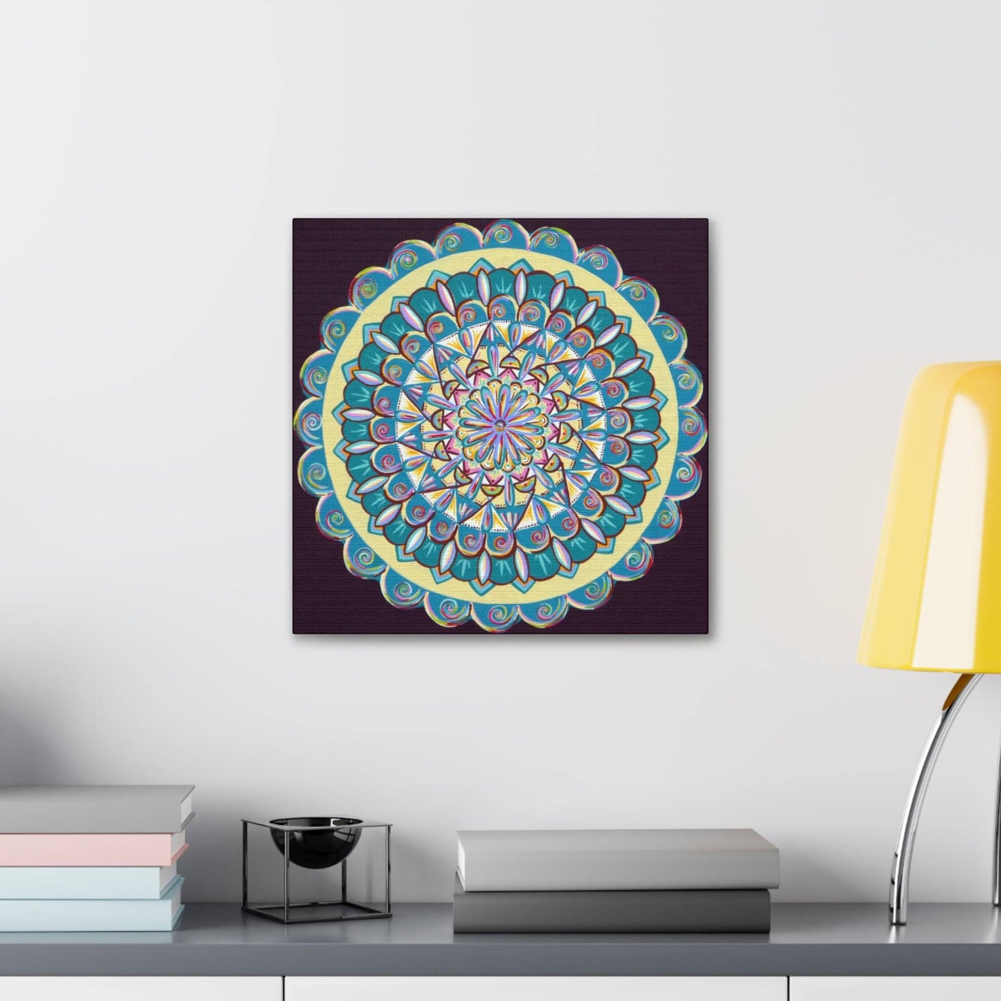 "Almandalayana" Canvas Gallery Wraps - Blue Flame Array Canvas