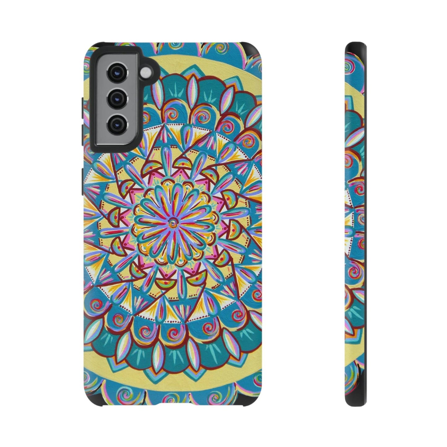 "Almandalayana" Art Phone Armor - Blue Flame Array Samsung Galaxy S21 Plus / Matte Phone Case