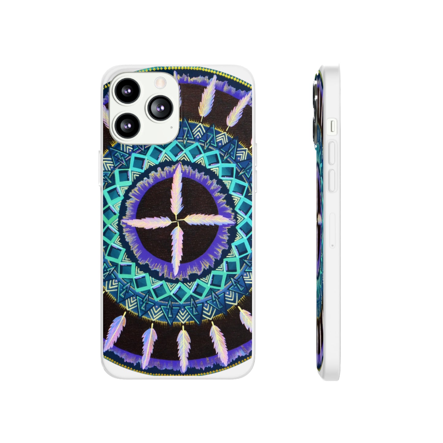 "Cuatro Vientos" Art Phone Armor (slim-fit) - Blue Flame Array iPhone 13 Pro Max Phone Case