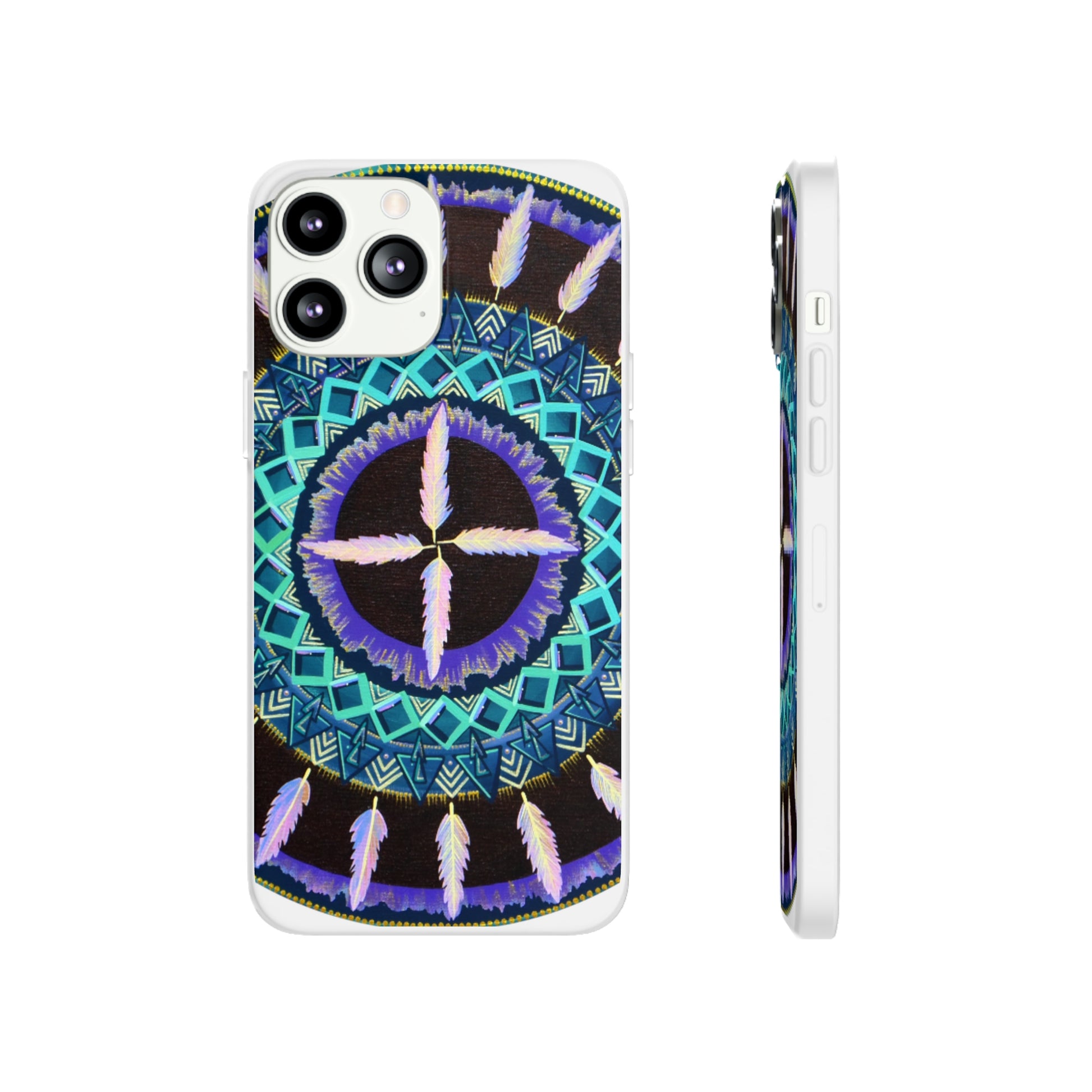 "Cuatro Vientos" Art Phone Armor (slim-fit) - Blue Flame Array iPhone 13 Pro Max Phone Case