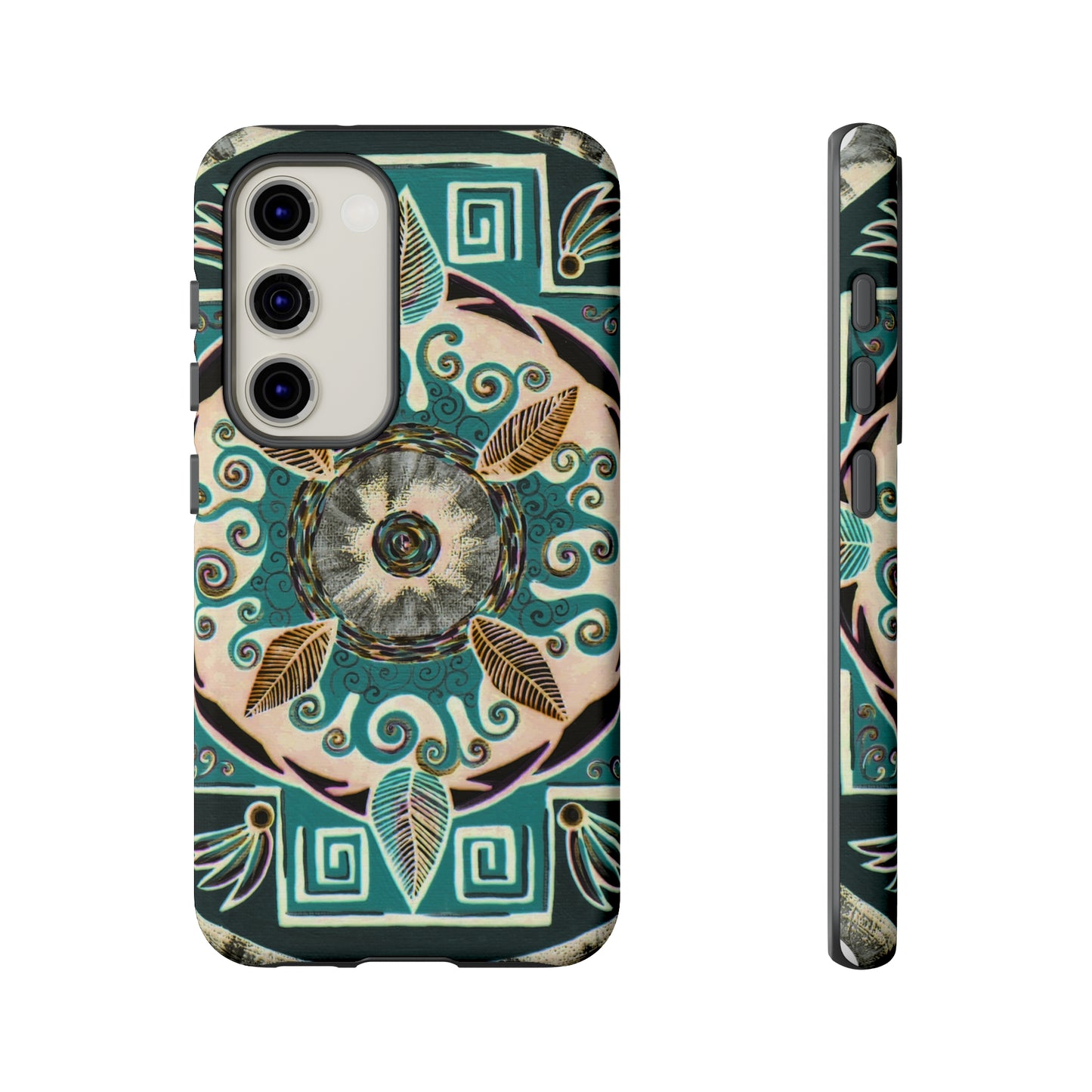 "Hojachakanazura" Art Phone Armor - Blue Flame Array Samsung Galaxy S23 / Matte Phone Case