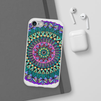 "Mandaladiosa" Art Phone Armor (slim-fit) - Blue Flame Array Phone Case