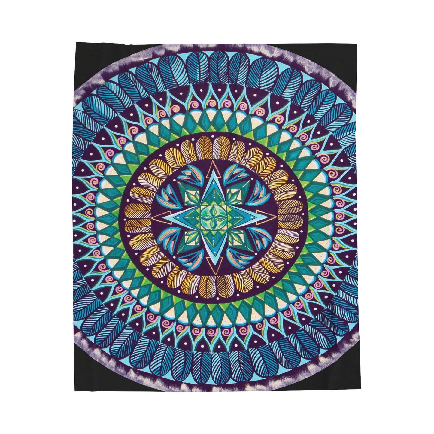 "AquilazurA Kryst'dala" Dreamcatcher Blanket - Blue Flame Array All Over Prints