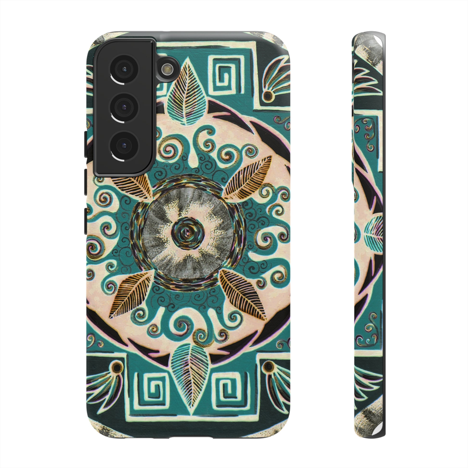 "Hojachakanazura" Art Phone Armor - Blue Flame Array Samsung Galaxy S22 / Matte Phone Case