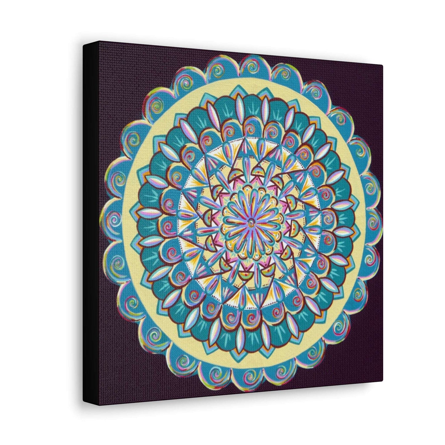 "Almandalayana" Canvas Gallery Wraps - Blue Flame Array Canvas