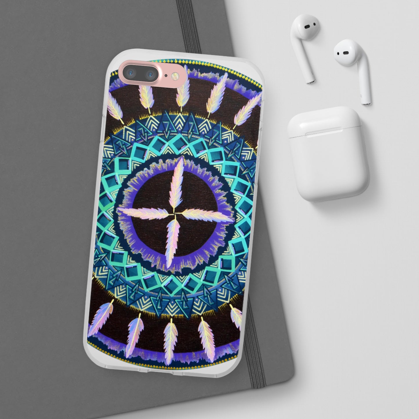 "Cuatro Vientos" Art Phone Armor (slim-fit) - Blue Flame Array Phone Case