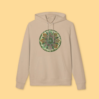 "Krystalhoja Verde" Organic Cruiser Hoodie (Font&Back Print)