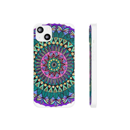 "Mandaladiosa" Art Phone Armor (slim-fit) - Blue Flame Array iPhone 13 with gift packaging Phone Case