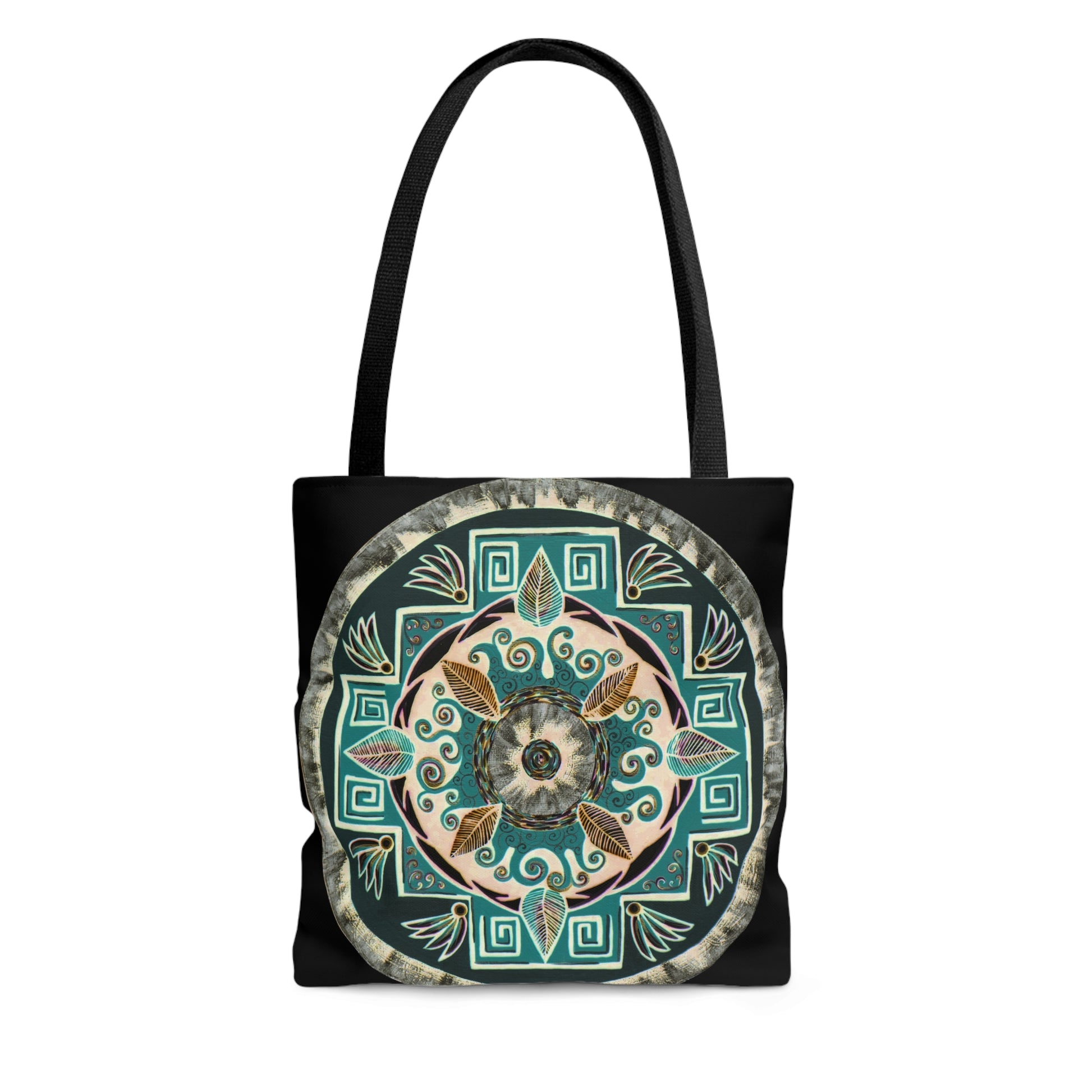 "Hojachakanazura" Tote Bag (All-Over-Print) - Blue Flame Array Bags