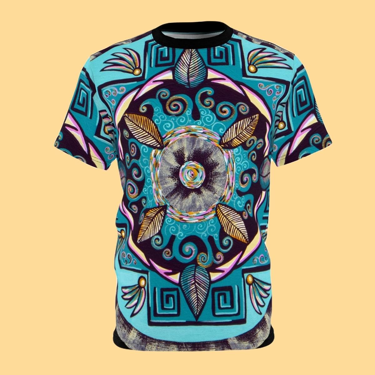 "Hojachakana" Lords & Ladies All-Over-Print Tee - Blue Flame Array All Over Prints