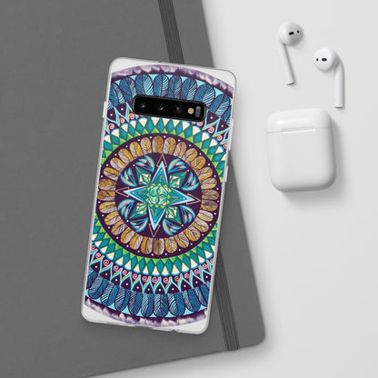 "AquilazurA Kryst'dala" Art Phone Armor (slim-fit) - Blue Flame Array Phone Case