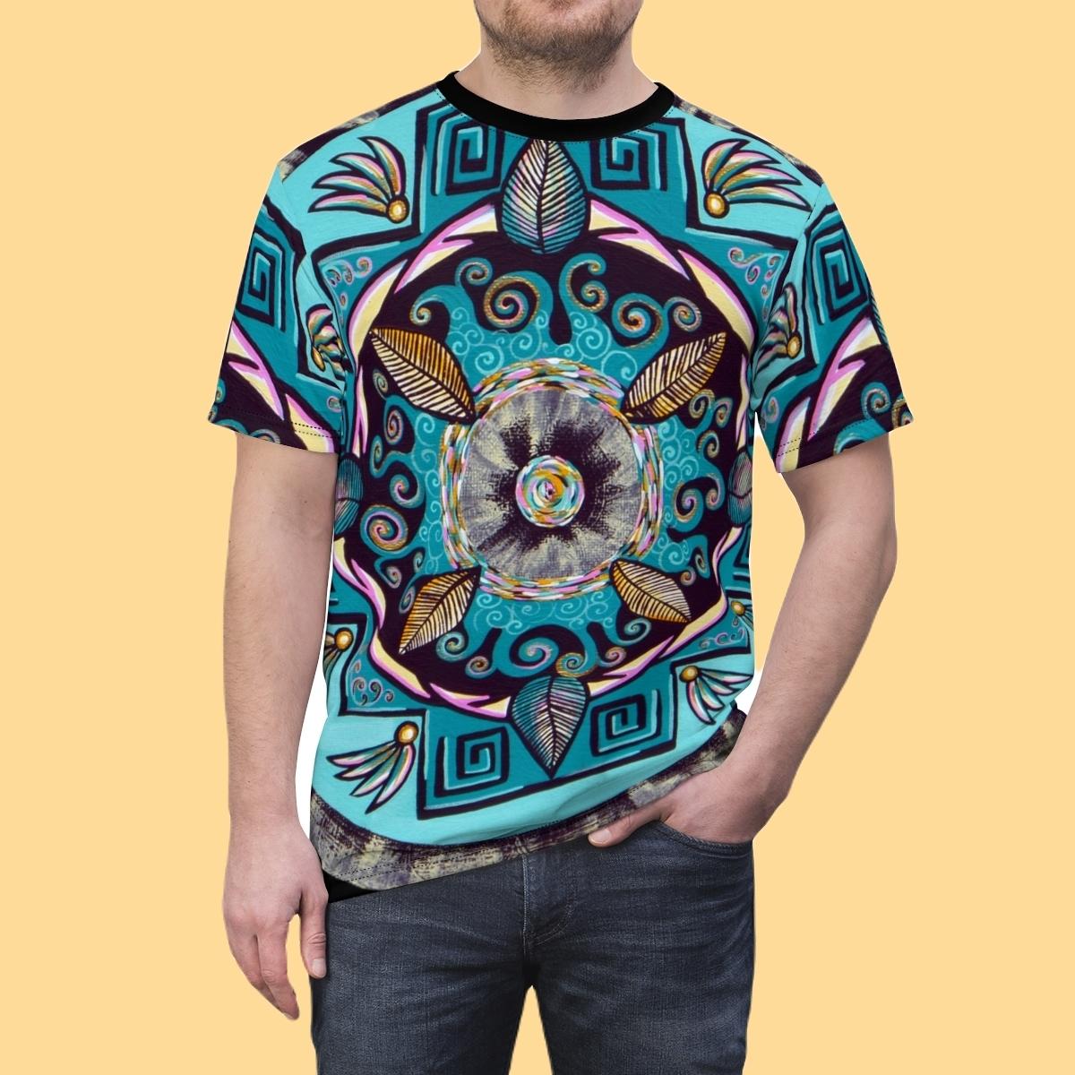 "Hojachakana" Lords & Ladies All-Over-Print Tee - Blue Flame Array All Over Prints