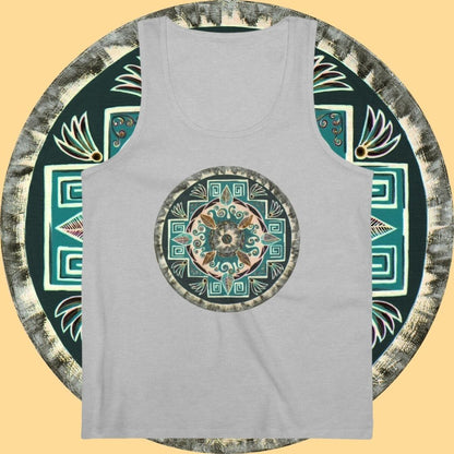 "Hojachakanazura" Lords Organic Tank Top - Blue Flame Array Tank Top