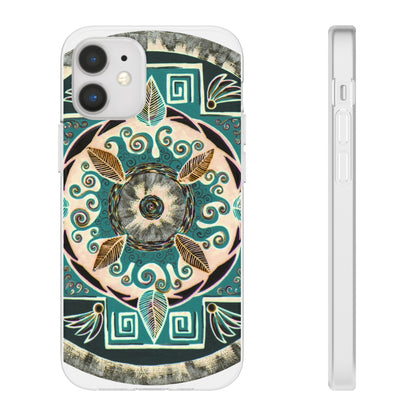 "Hojachakanazura" Art Phone Armor (slim-fit) - Blue Flame Array iPhone 12 Mini with gift packaging Phone Case