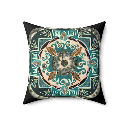 "Hojachakanazura" Dreamcatcher Pillow - Blue Flame Array Home Decor