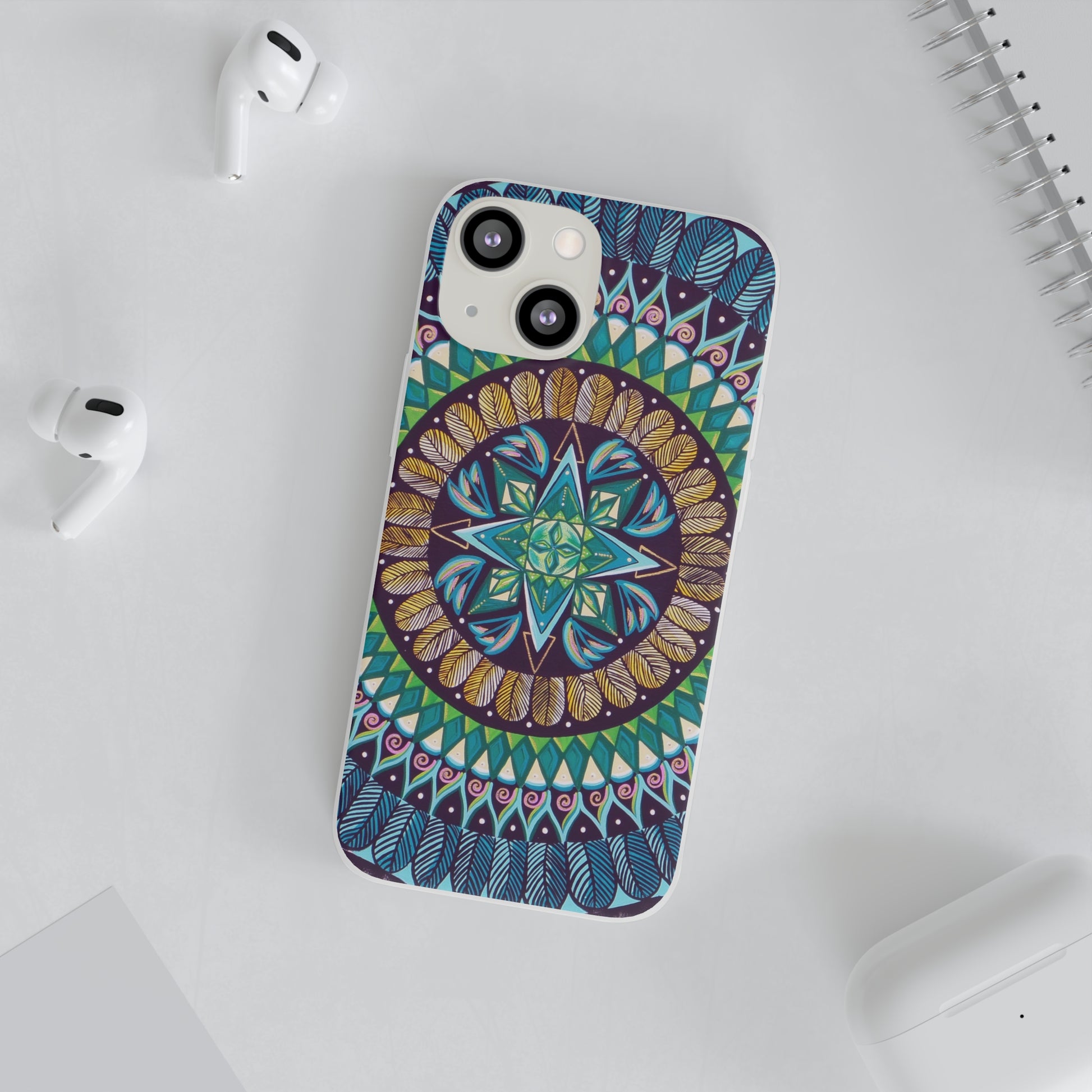 "AquilazurA Kryst'dala" Art Phone Armor (slim-fit) - Blue Flame Array Phone Case