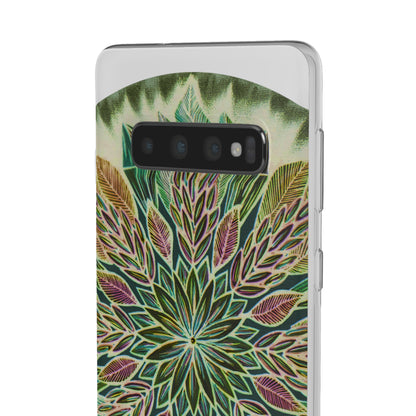 "Krystalhoja Verde" Art Phone Armor (slim-fit) - Blue Flame Array Phone Case