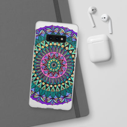 "Mandaladiosa" Art Phone Armor (slim-fit) - Blue Flame Array Phone Case