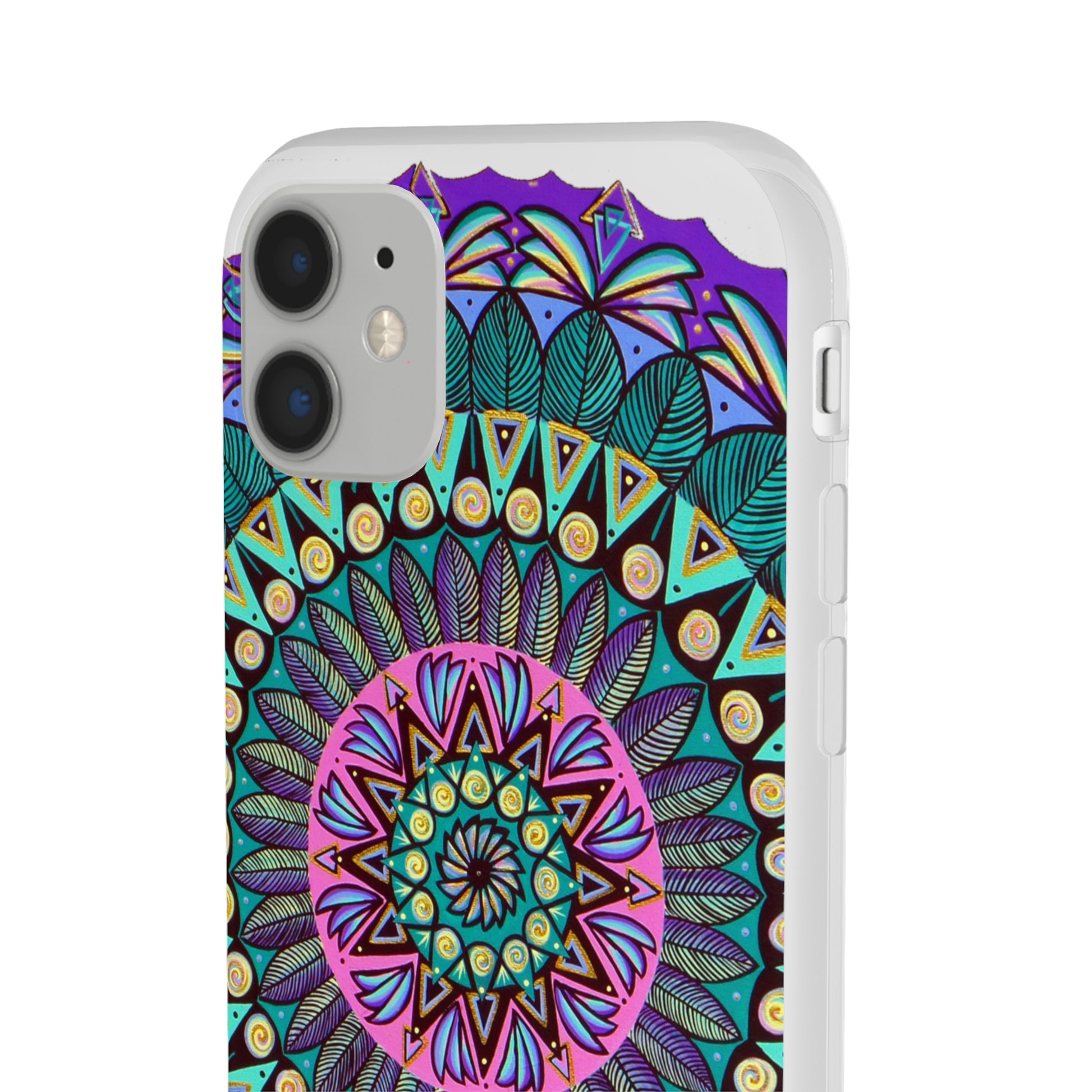 "Mandaladiosa" Art Phone Armor (slim-fit) - Blue Flame Array Phone Case