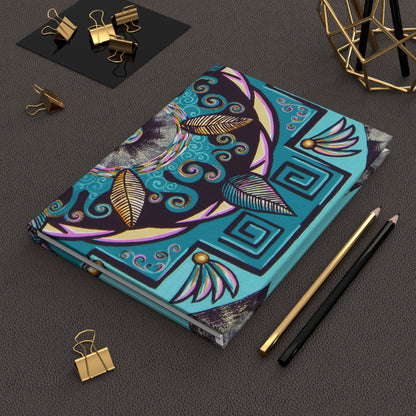 "Hojachakana" Hardcover Journal - Blue Flame Array Journal Paper products