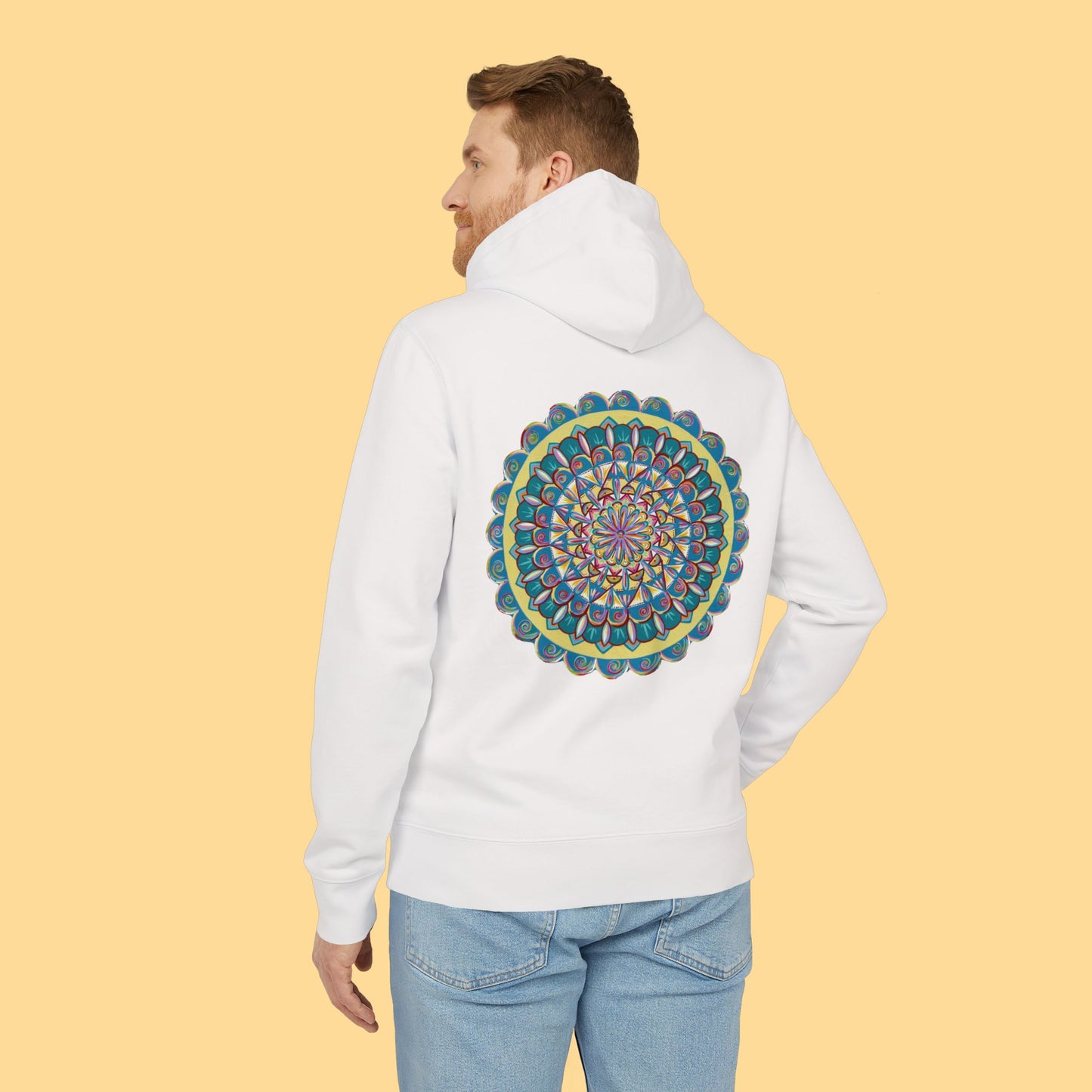 "Almandalayana" Organic Cruiser Hoodie (Font&Back Print)