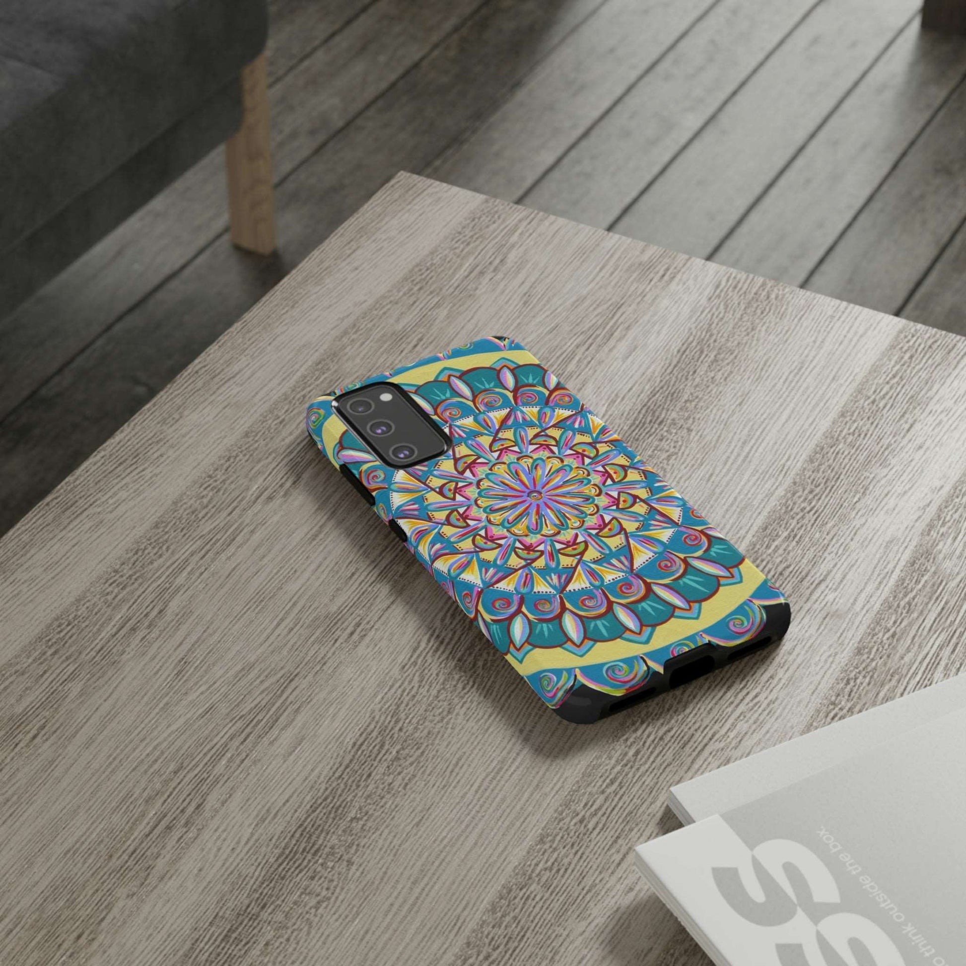 "Almandalayana" Art Phone Armor - Blue Flame Array Phone Case