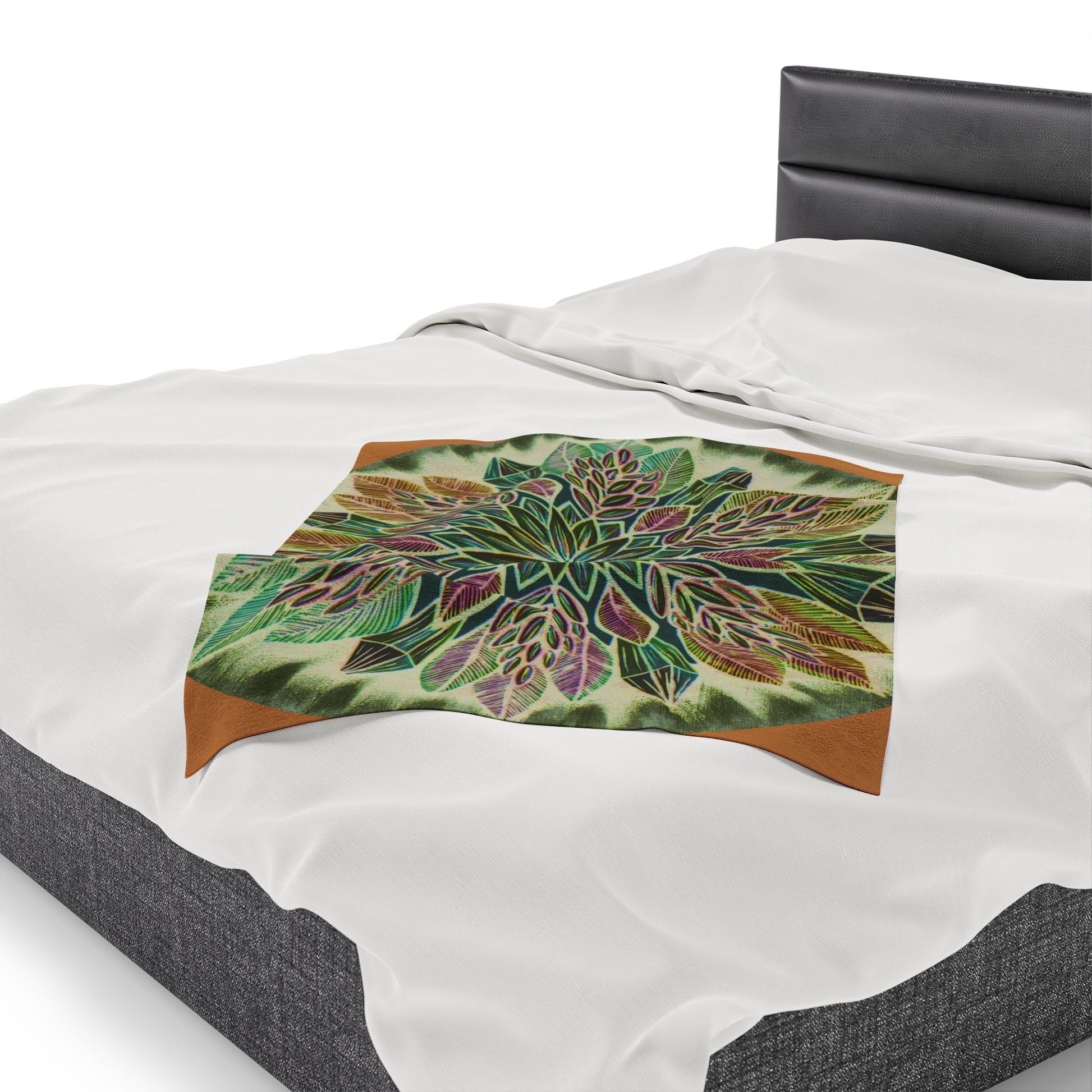 "Krystalhoja Verde" Dreamcatcher Blanket - Blue Flame Array All Over Prints