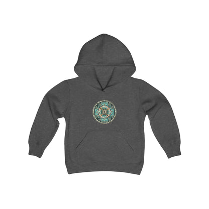 "Hojachakanazura" Lads & Lasses Hoodie - Blue Flame Array Dark Heather / XS Kids clothes