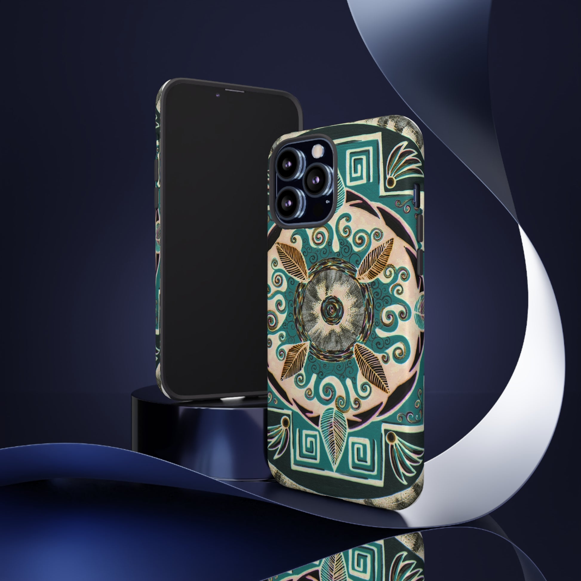 "Hojachakanazura" Art Phone Armor - Blue Flame Array Phone Case