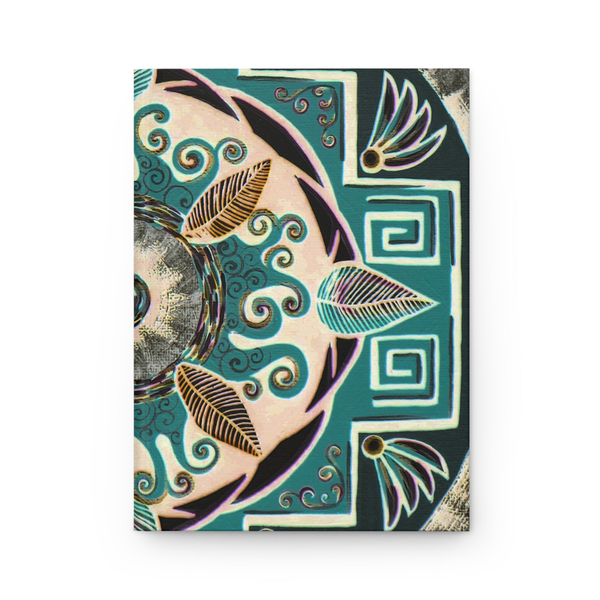 "Hojachakanazura" Hardcover Journal - Blue Flame Array Paper products