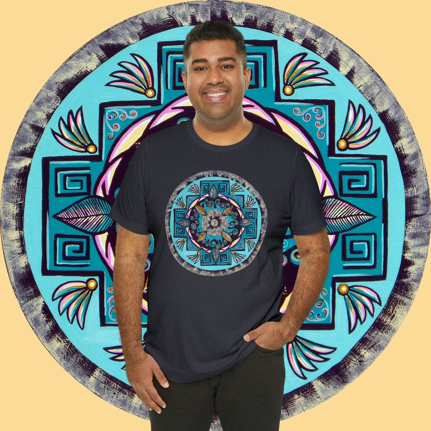 "Hojachakana" Lords & Ladies Tee - Blue Flame Array T-Shirt