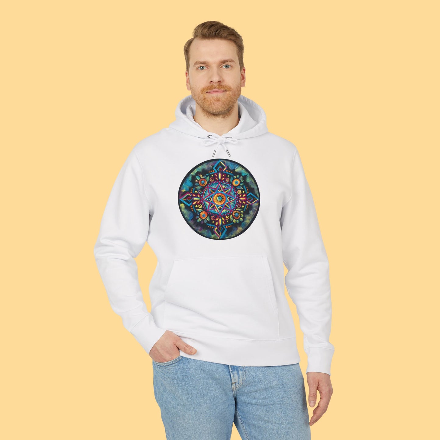 "Kirashadala" Organic Cruiser Hoodie (Font&Back Print)