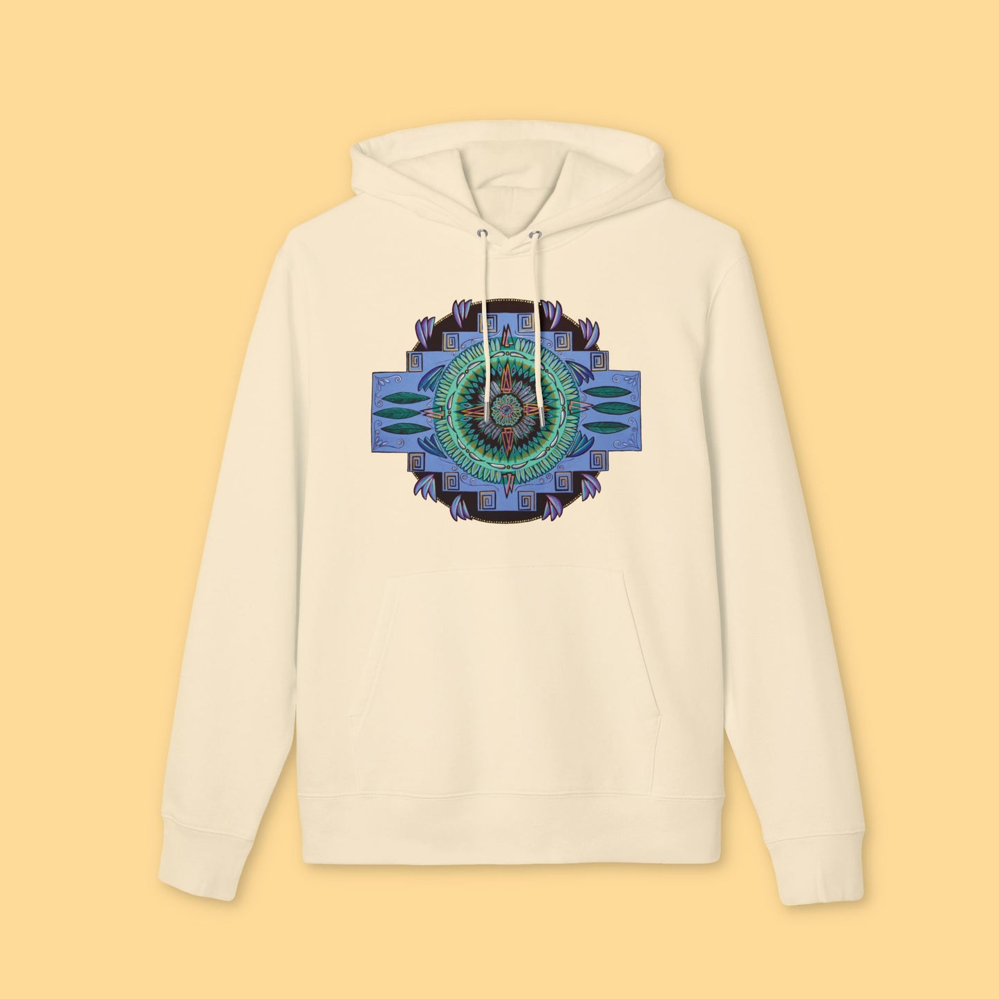 "Plumachakana" Organic Cruiser Hoodie (Font&Back Print)