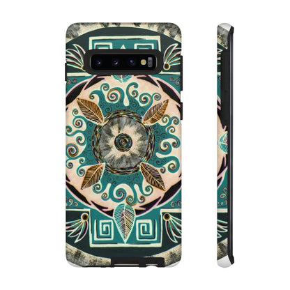 "Hojachakanazura" Art Phone Armor - Blue Flame Array Samsung Galaxy S10 / Matte Phone Case