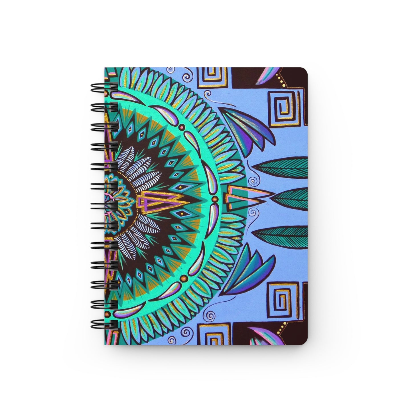 "Plumachakana" Spiral Bound Journal - Blue Flame Array Paper products