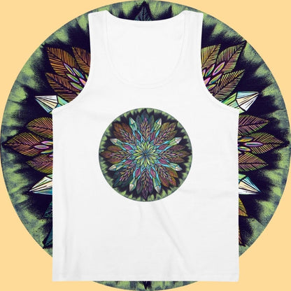 "Krystalhoja" Lords Organic Tank Top - Blue Flame Array Tank Top