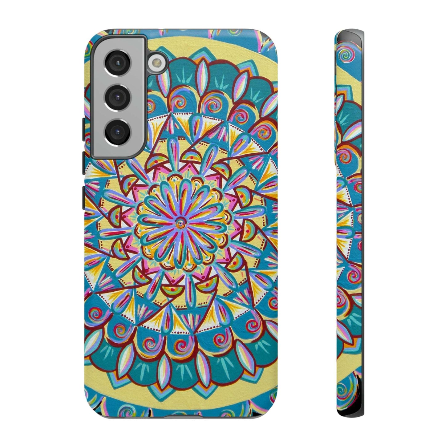 "Almandalayana" Art Phone Armor - Blue Flame Array Samsung Galaxy S22 Plus / Matte Phone Case