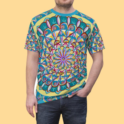 "Almandalayana" Lords & Ladies All-Over-Print Tee - Blue Flame Array All Over Prints