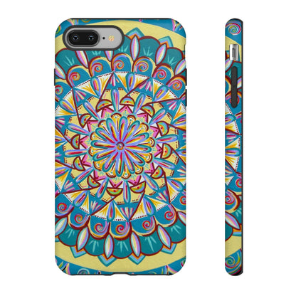 "Almandalayana" Art Phone Armor - Blue Flame Array iPhone 8 Plus / Matte Phone Case