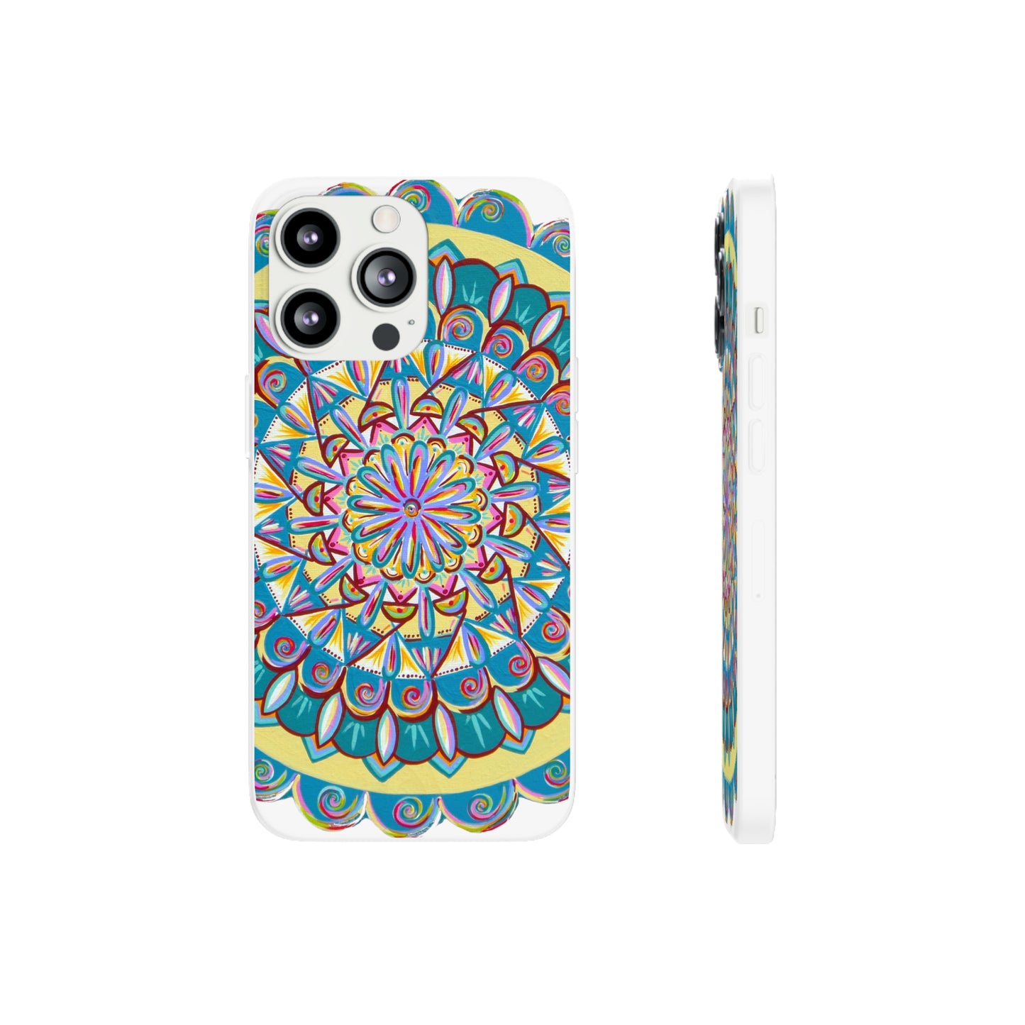 "Almandalayana" Art Phone Armor (slim-fit) - Blue Flame Array iPhone 13 Pro with gift packaging Phone Case