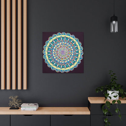 "Almandalayana" Canvas Gallery Wraps - Blue Flame Array Canvas