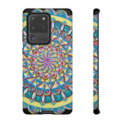 "Almandalayana" Art Phone Armor - Blue Flame Array Samsung Galaxy S20 Ultra / Matte Phone Case