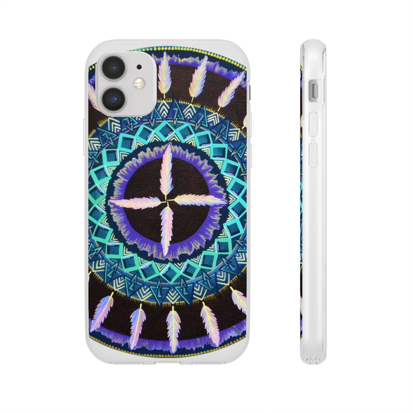 "Cuatro Vientos" Art Phone Armor (slim-fit) - Blue Flame Array iPhone 11 with gift packaging Phone Case