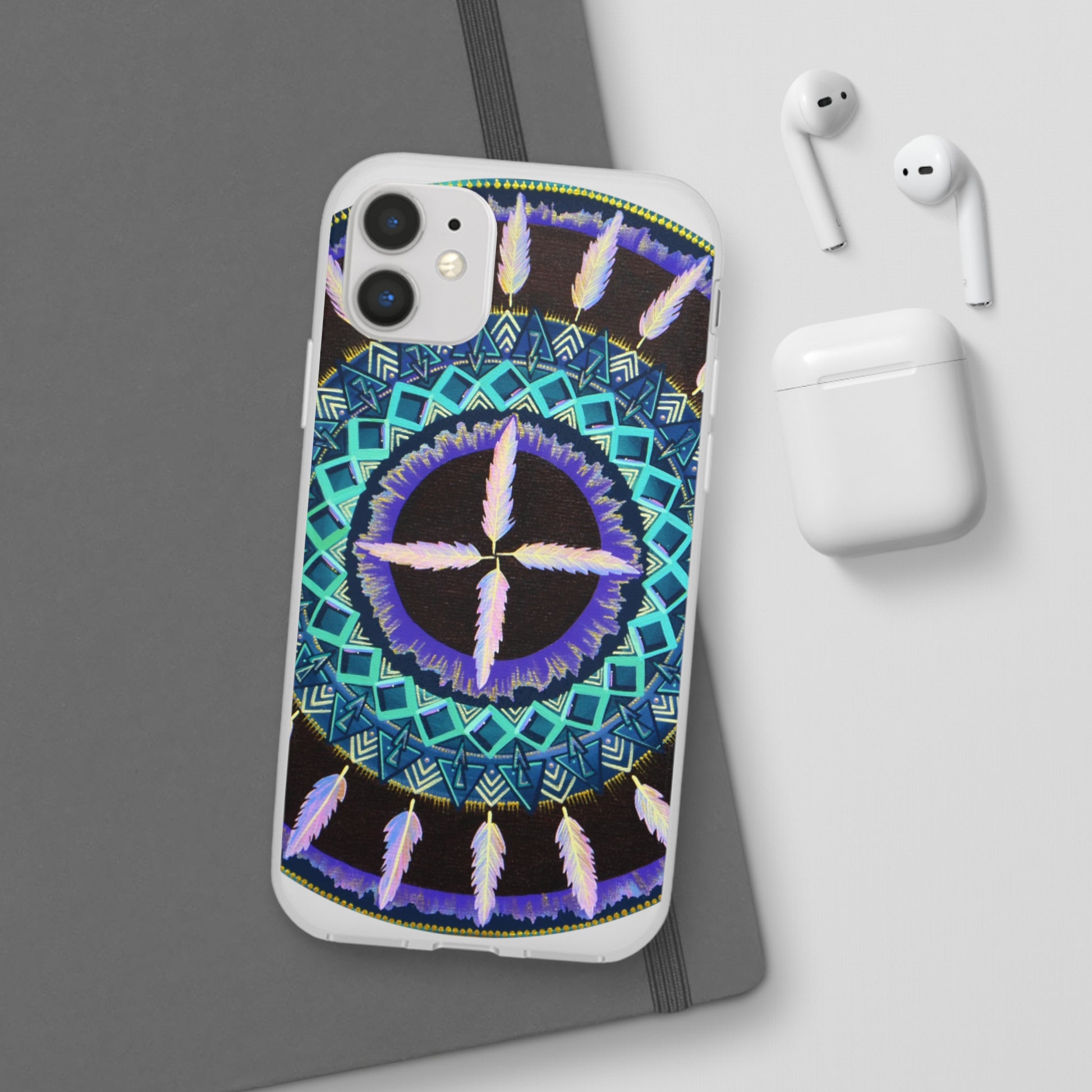 "Cuatro Vientos" Art Phone Armor (slim-fit) - Blue Flame Array Phone Case