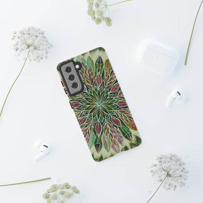 "Krystalhoja Verde" Art Phone Armor - Blue Flame Array Phone Case